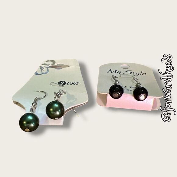 Bundle Sale 3 for $15 | Earring Set – Two Pairs of New Dangle Earrings - Picture 3 of 9